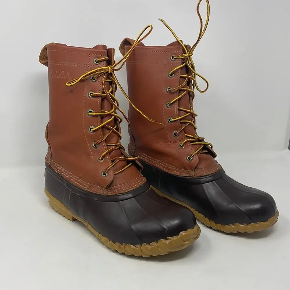 Cabela’s steel shank tall waterproof duck boot men’s 8